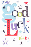 Radiating warmth and heartfelt encouragement, this cheerful good luck card makes an unforgettable impression-from its oversized, pastel-blue letters to the energetic interplay of reds, greens, and purples artfully arranged across a pure white background. Whimsical stars in navy, lilac, and lush moss seem to dance around the lettering, calling to mind the twinkle of lights after dusk on East Finchley's local streets. The message-'Good Luck'-isn't just printed; it's celebrated here, every font and colour thoughtfully chosen, much as a florist selects the perfect stems for a friend's bouquet before a big moment. The quality, ultra-smooth cardstock provides a pleasingly crisp, cool feel under your fingertips, echoing the delight of unwrapping fresh flowers after delivery. This card feels as if it was made for those moments when belief and optimism matter most: a new theatre audition near High Road, an exam at a local school, or a brave leap into the unknown. Its lively design and spirited tone bring the simple magic of support into the receiver's hand, turning every wish into an exuberant, colourful presence-much like the community spirit that flourishes in and around East Finchley.